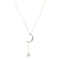 Celestial Moon and Star Necklace