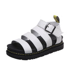 Buckle Sandals Flat PlatformThick Bottom Shoes Women Summer