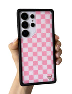 Checkers | Pink Samsung Galaxy Case