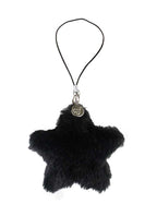 Fluffy Star Charm | Black