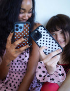 Polka Dot | White and Black Samsung Galaxy Case