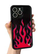Flames | Black & Red iPhone Case