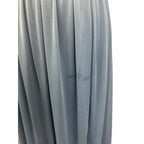 David's Bridal Womens Size 0 Long Sleeve Lacy Blue Long Bridesmaid's Dress