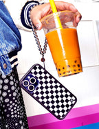 Checkers | Black iPhone Case