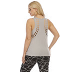Hollow-out Burnt Flower Casual Simple Women's Vest T-shirt