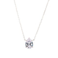 Pear Drop Solitaire Necklace