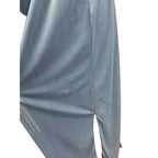 David's Bridal Womens Size 4 Sleeveless Lacy Blue Long Bridesmaid's Dress