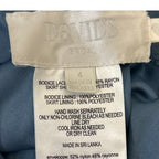 David's Bridal Womens Size 4 Sleeveless Lacy Blue Long Bridesmaid's Dress