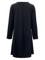 2 Piece Casual Notched Long Sleeve Dress
