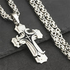 Fashion Jewelry Christian Trinity Latin Cross Necklace For Men