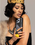 Snow Meow Stud iPhone Case