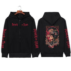 Printed Zipper Sweater Unisex Hoodie Coat