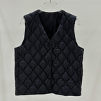 Layered Inner Wear, Short Round-neck Lightweight Down Vest Jacket