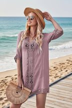 Resort Beach Tunic Dress | Patchwork Cover-Up