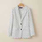 Women's Casual Chic Plaid Coat – Long Sleeve Pocket Jacket