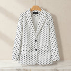Women's Casual Chic Plaid Coat – Long Sleeve Pocket Jacket