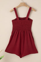 Marlowe Casual Smocked Sleeveless Romper