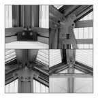 [08X12FT] Heavy-Duty Polycarbonate Outdoor Greenhouse With Aluminum Frame And Sliding Doors (SAK90426)