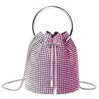 Women's bag 2024 a w bucket bags Women's inlaid diamond bag Fashion dinner women luxury single shoulder designer handbags
