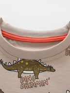 Children's Dinosaur Print Tee and Shorts Set