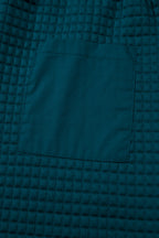 Skobeloff Checkered Texture Hooded Top and Loose Pants Set