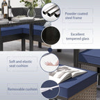 Small Space 7-Piece Patio Furniture Set with Cushions