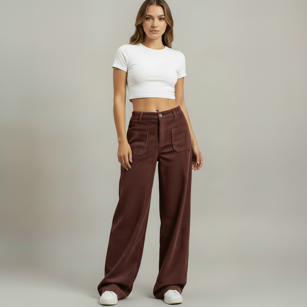 Casual Wide Leg Trousers