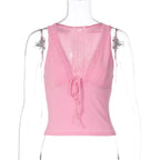 Women's Lace-up Vest Top