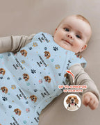 Custom Dog Photo Pattern Protected By Bamboo Sleep Bag
