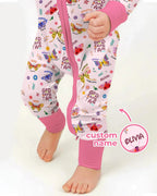 Custom Name God says I am Butterfly Bamboo Convertible Zippy