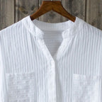 100% cotton white blouse women shirt spring summer elegant V-Neck ladies tops haut femme blusa womens tops and blouses