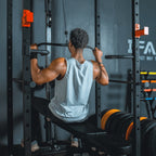 Rovix 1000LBS Multi-Functional Barbell Rack Squat Power Cage With Weight Bench (SAK35822)