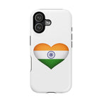 India Flag Heart Magnetic Impact Resistant Phone Case