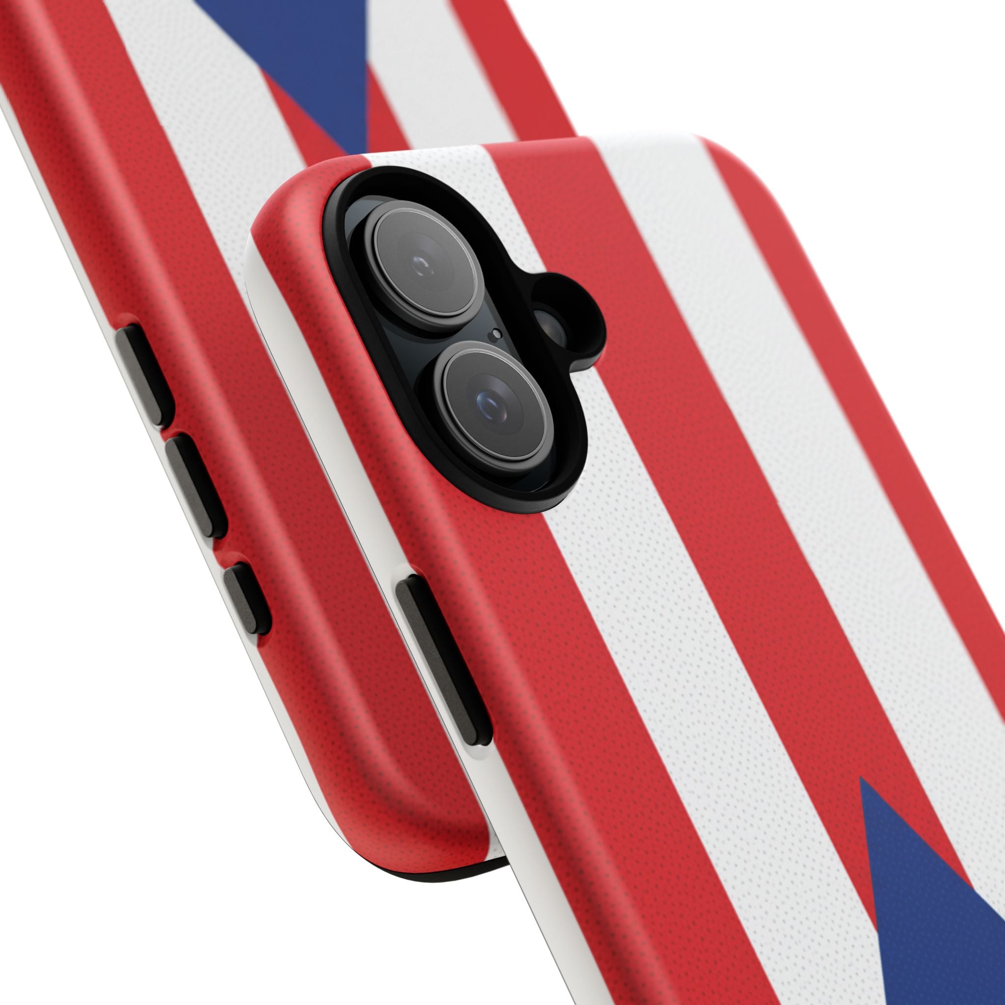 Puerto Rico Flag Tough Phone Case Patriotic Red & White Stripe Design