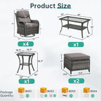 Comfortable Outdoor Swivel Rocker Patio Chairs Set
