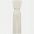 Women’s wide-leg short sleeve jumpsuit