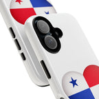 Panama Flag Heart Phone Case Patriotic Panama iPhone Case
