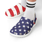 Kids Crocolookalikes - Patriotic EVA Foam Rubber Shoes - Perfect for July 4th Celebrations