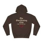 Unisex Overthinking Club Hoodie | Cozy College Gear, Thoughtful Gift for Students, Casual Wear, Relaxed Style, Brainy Humor Apparel