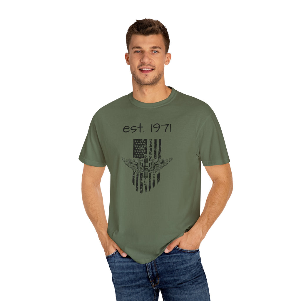 Vintage-Inspired Unisex T-Shirt with Established 1971 Design, Casual Wear, Gift for Father's Day, Graphic Tee, Casual Fashion, [...]