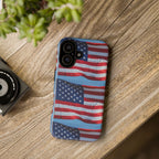 American Flag Tough Phone Case — Patriotic iPhone Protective Cover