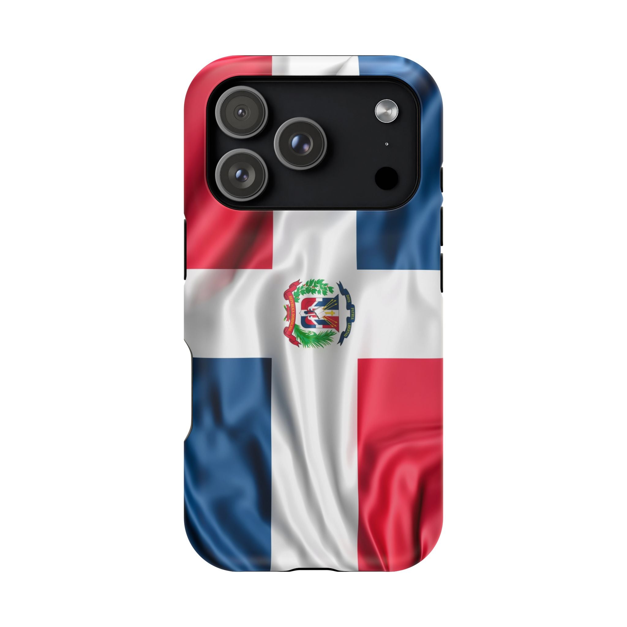 Dominican Republic Flag Magnetic Impact Resistant Phone Case