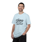 Jesus Is My Best Friend T-Shirt — Faith Christian Tee with Back Cross