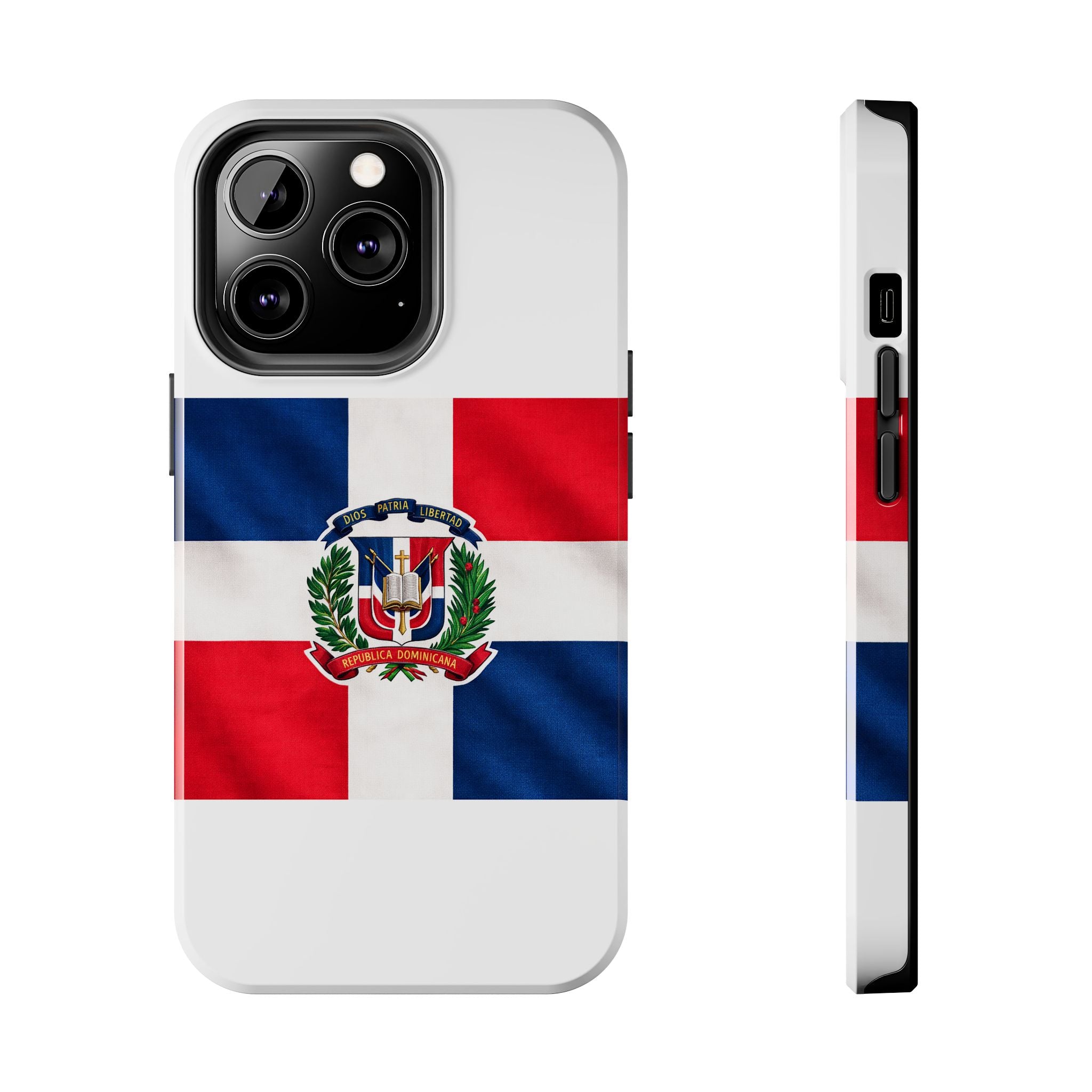 Dominican Flag Tough Phone Case Protective Patriotic Phone Cover