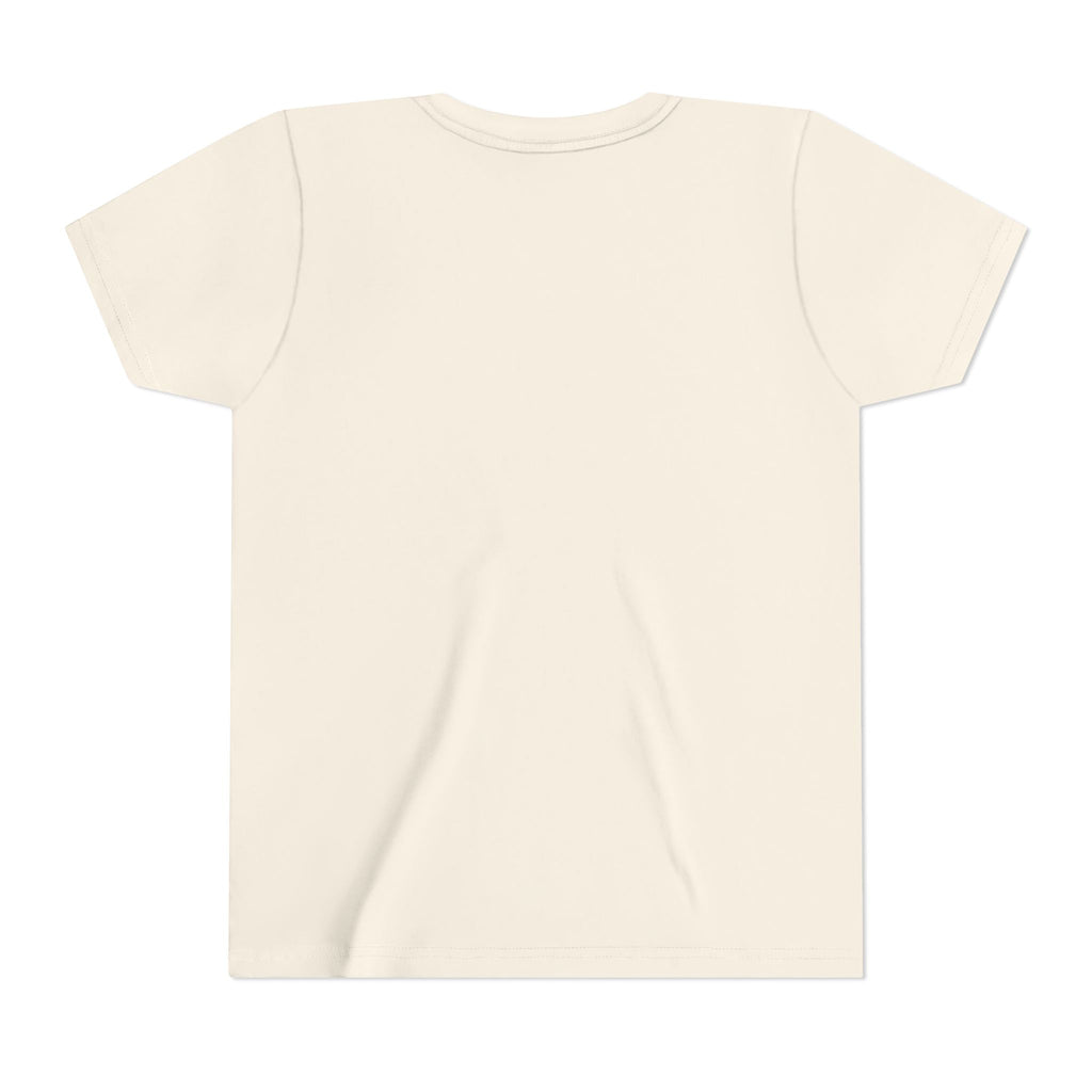 Youth Tee — "Punch Love" Monkey Hugging Pink Teddy Cute Kids Valentine Shirt