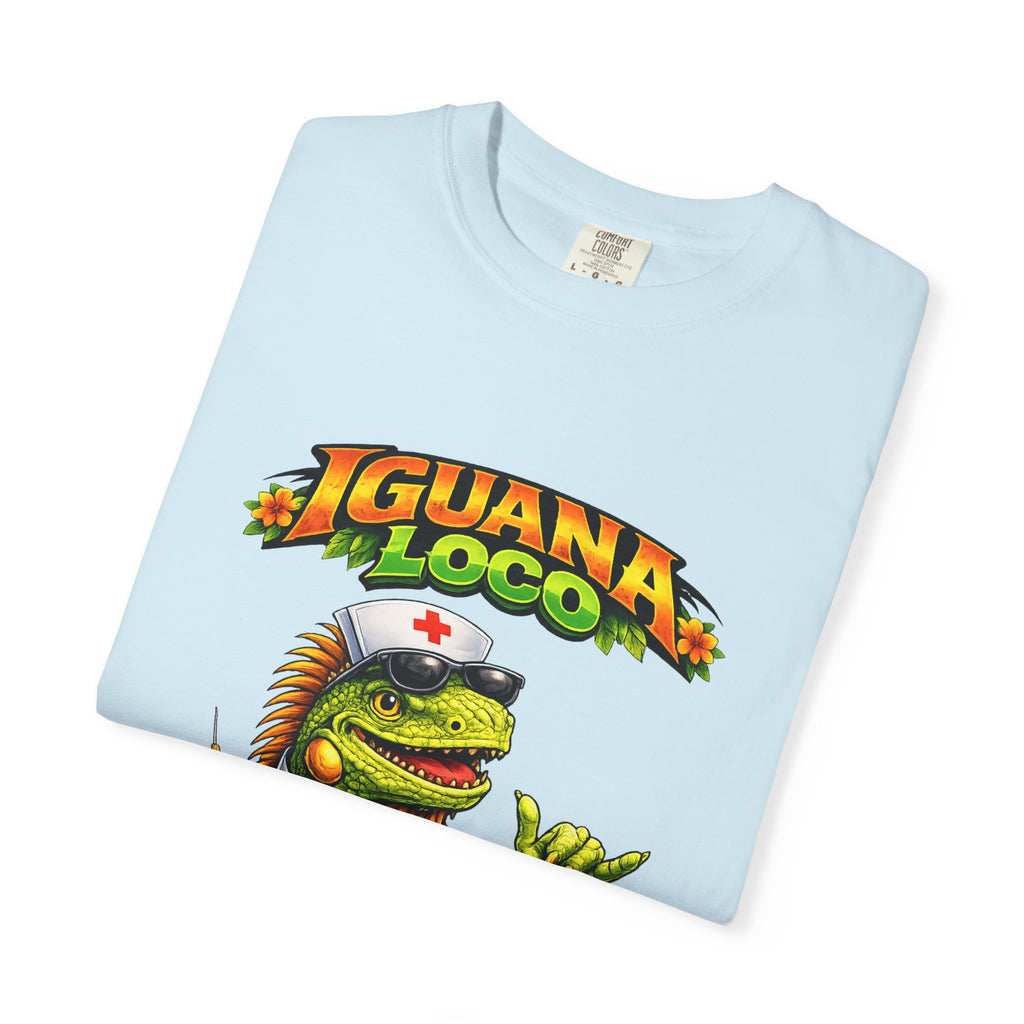 Nurse Iguana Loco Unisex Garment-Dyed T-shirt