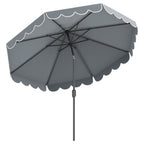 10 FT Patio Umbrella with Push Button Tilt and Crank