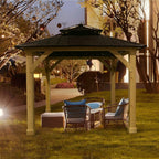 [10X10FT] Alora Premium Outdoor Patio Hardtop Gazebo W/ Double Steel Roof (SAK01291)
