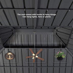 [10X13FT] Large Premium Outdoor Hardtop Aluminum Gazebo With Galvanized Steel Double Roof (SAK74826)