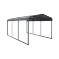 [10X15FT] Large Heavy-Duty Outdoor Metal Carport For Cars, Trucks And Boats (SAK95738)